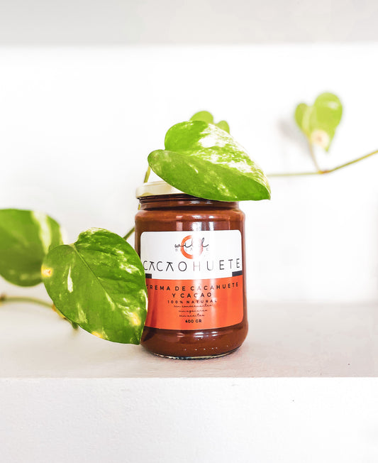 crema de cacahuete y cacao