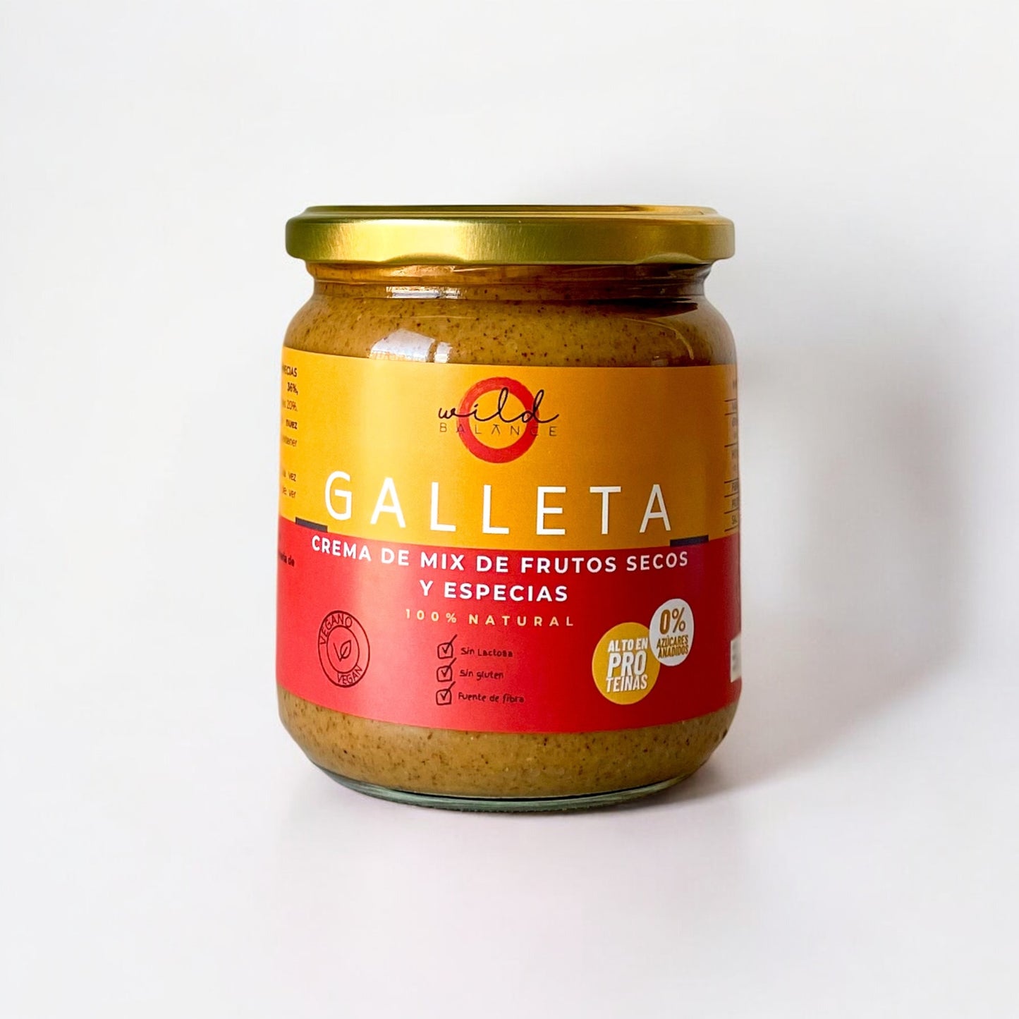 GALLETA - Crema "Mix" de frutos secos y especies 100% natural (sabor galleta)- 350 gr