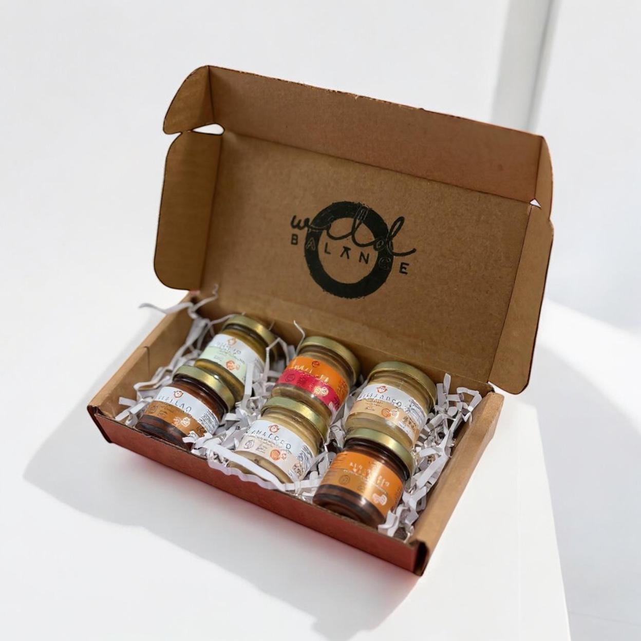 Pack "Mini" Degustación 6 Cremas 40g | The Wild Balance - Cremas de Frutos Secos 100% Naturales