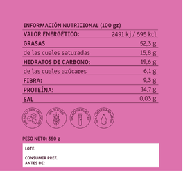 CHAI - Crema de Avellanas, Anacardos, Coco y Especias 100% natural - 350 gr