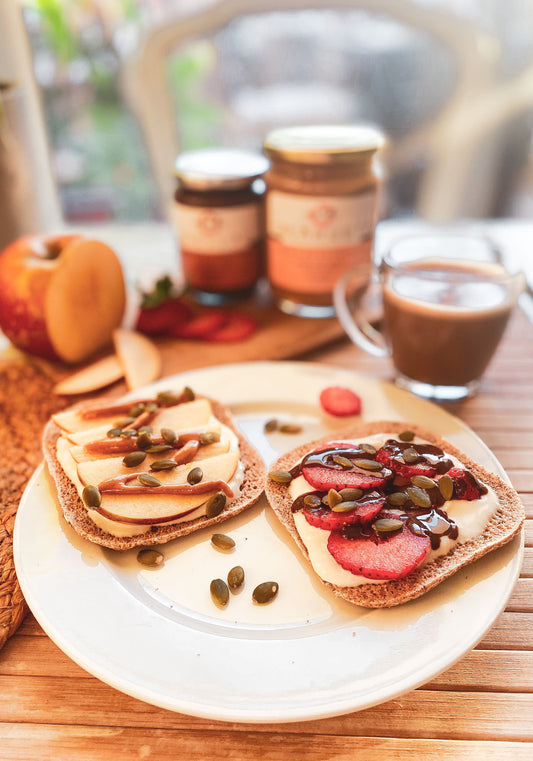 Desayunos con crema de cacahuete