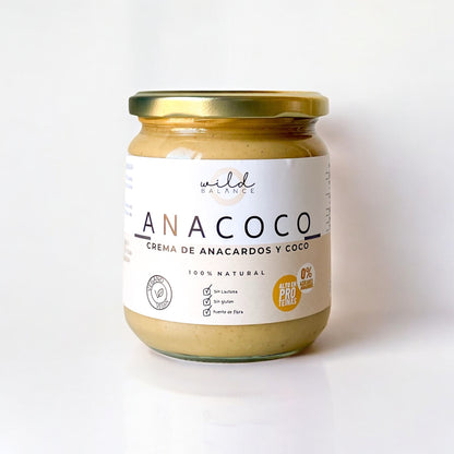 ANACOCO - Crema de anacardo y coco 100% natural - 350 gr