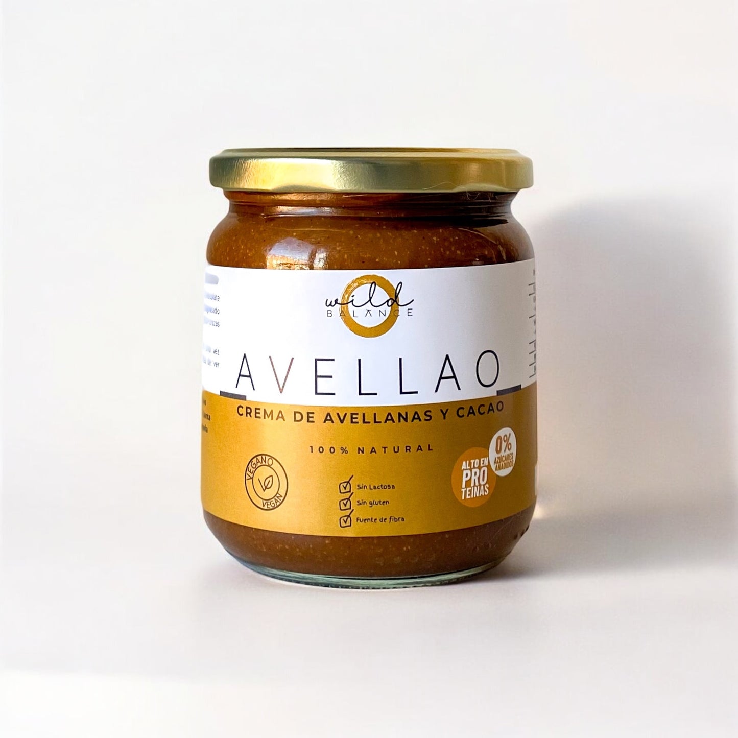 AVELLAO - Crema de avellanas y cacao sin azúcar 100% natural - 350 gr