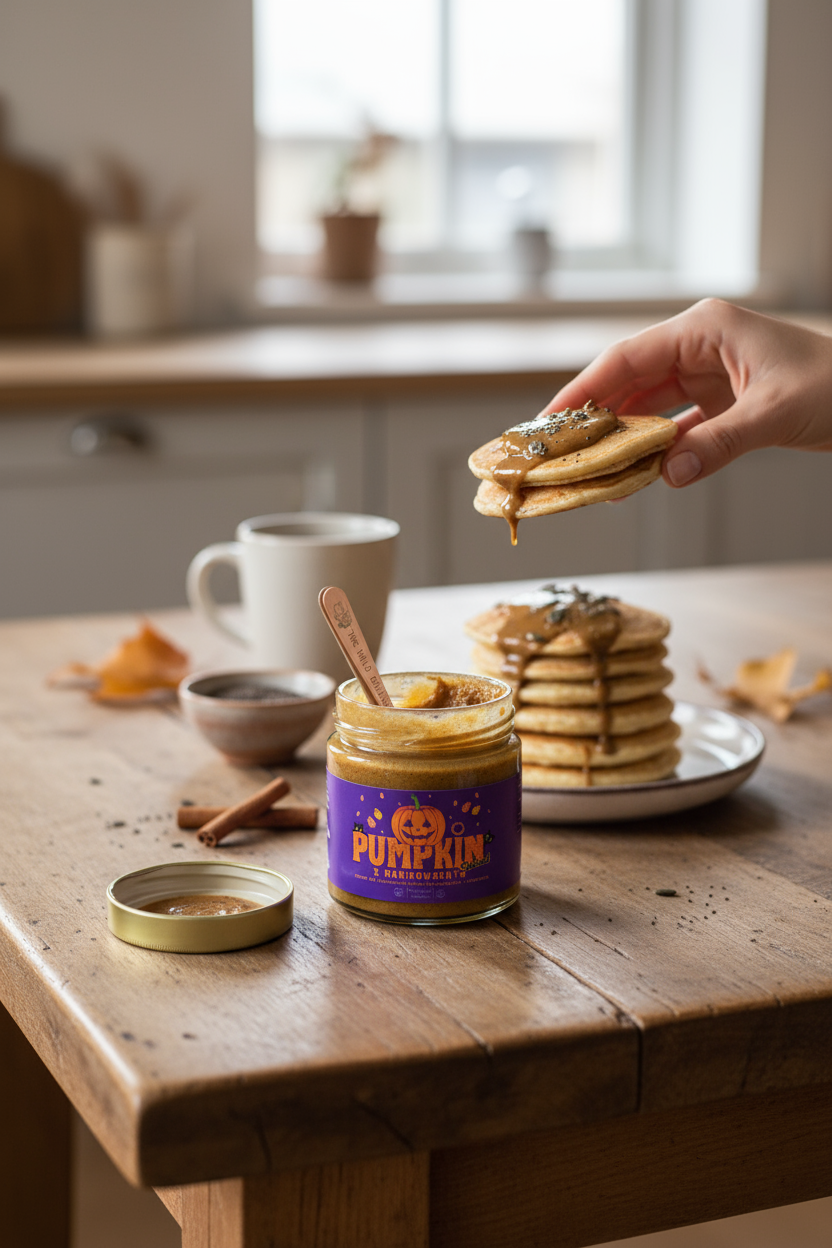 PUMPKIN Spiced x Marikowskaya: Crema de avellanas tostadas, pipas de calabaza y especias - 100% natural - 250 g