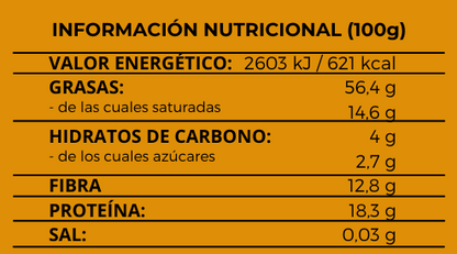 ALMENDRAO NARANJA - Crema de Almendras, Chocolate Negro y Naranja 100% natural - 350 gr