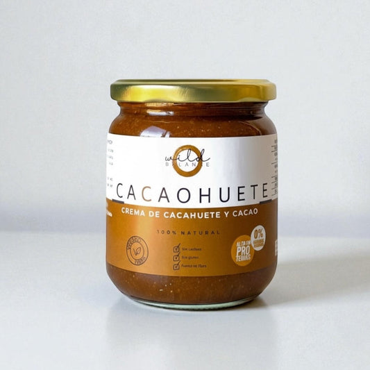CACAOHUETE - Crema de cacahuete y cacao sin lactosa - 350 gr