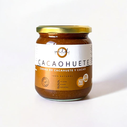 CACAOHUETE - Crema de cacahuete y cacao sin lactosa - 350 gr