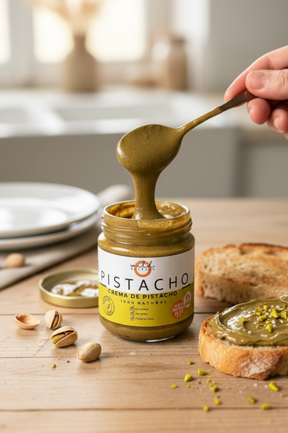 "PISTACHO": Crema de Pistacho 100% Natural sin azúcar - 200 gr