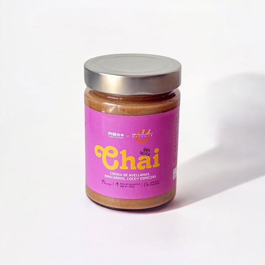 CHAI - Crema de Avellanas, Anacardos, Coco y Especias 100% natural - 350 gr