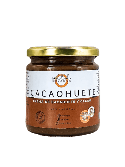 CACAOHUETE - Crema de cacahuete y cacao sin lactosa - 350 gr