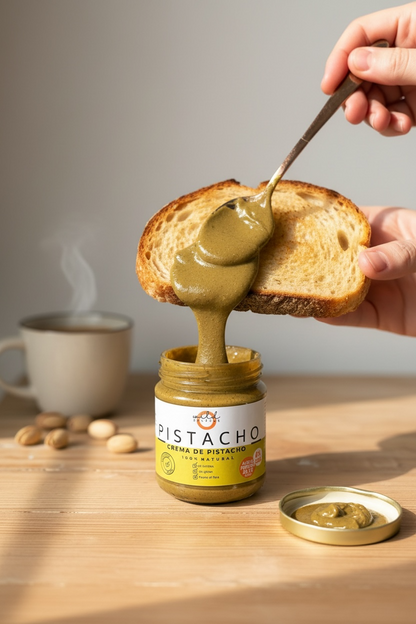 "PISTACHO": Crema de Pistacho 100% Natural sin azúcar - 200 gr