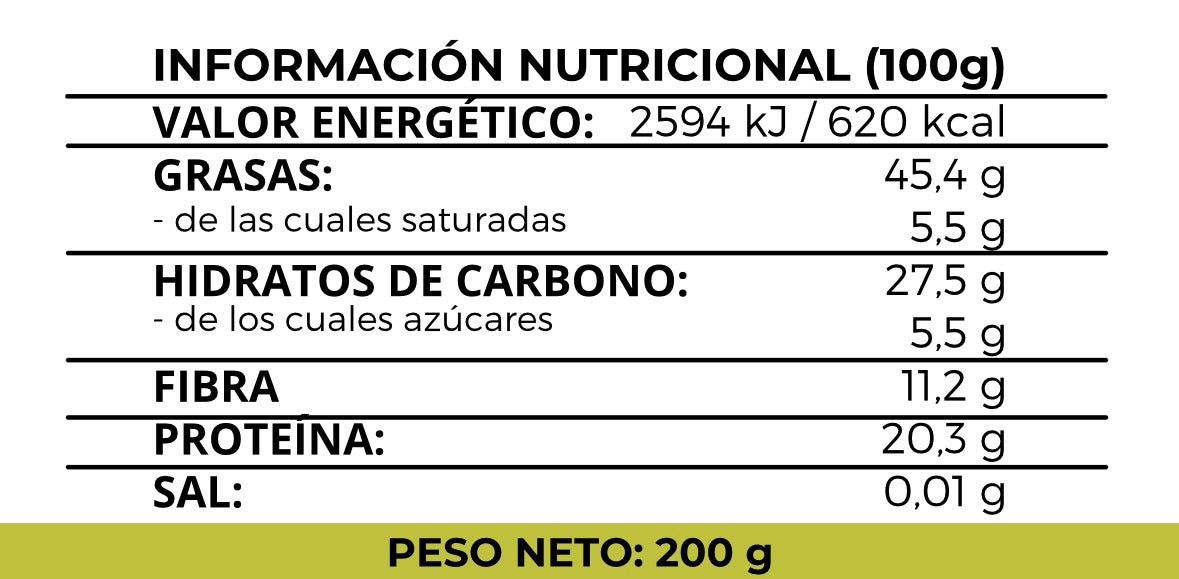 "PISTACHO": Crema de Pistacho 100% Natural sin azúcar - 200 gr