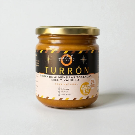 TURRÓN - Crema de Turrón - Almendras tostadas, miel de flores y esencia de vainilla.