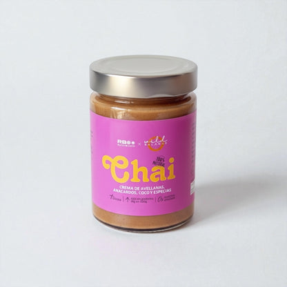CHAI - Crema de Avellanas, Anacardos, Coco y Especias 100% natural - 350 gr