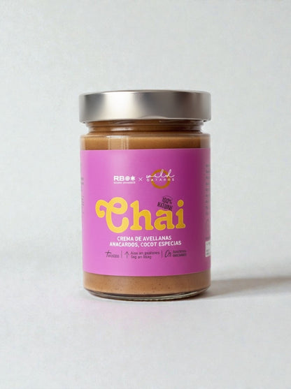 CHAI - Crema de Avellanas, Anacardos, Coco y Especias 100% natural - 350 gr