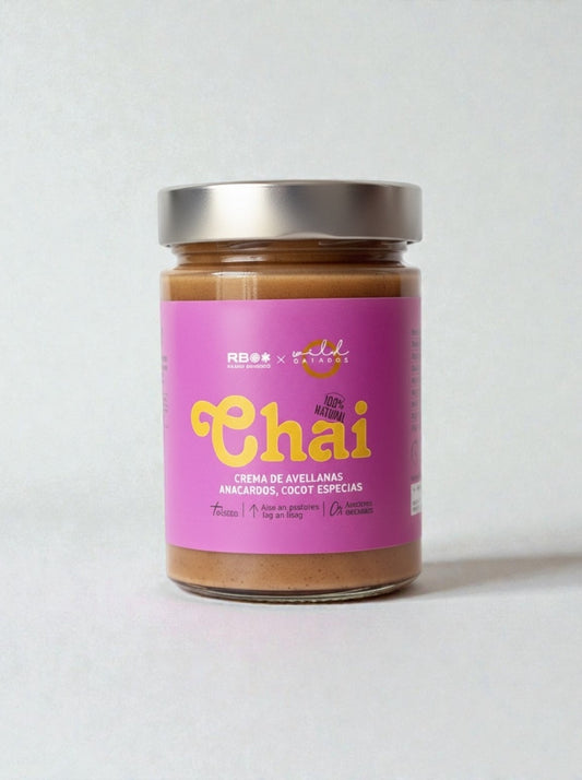 CHAI - Crema de Avellanas, Anacardos, Coco y Especias 100% natural - 350 gr