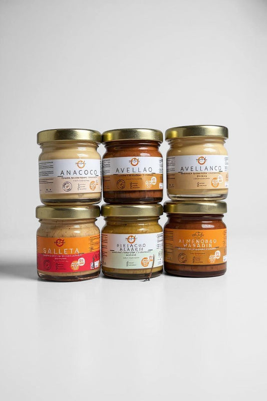 Pack "Mini" Degustación 6 Cremas 40g  | The Wild Balance - Cremas de Frutos Secos 100% Naturales
